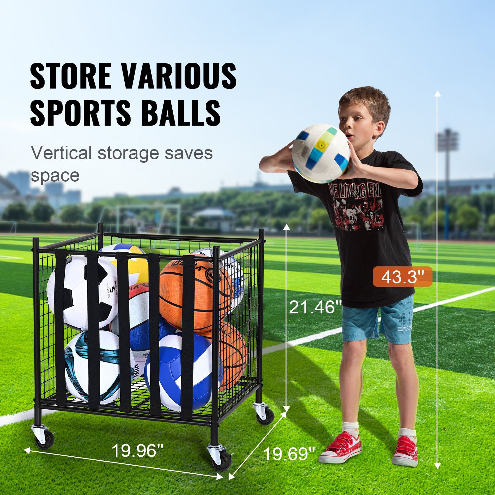 Chariot de rangement pour ball - Sports Equipment Organizer Rack avis et prix