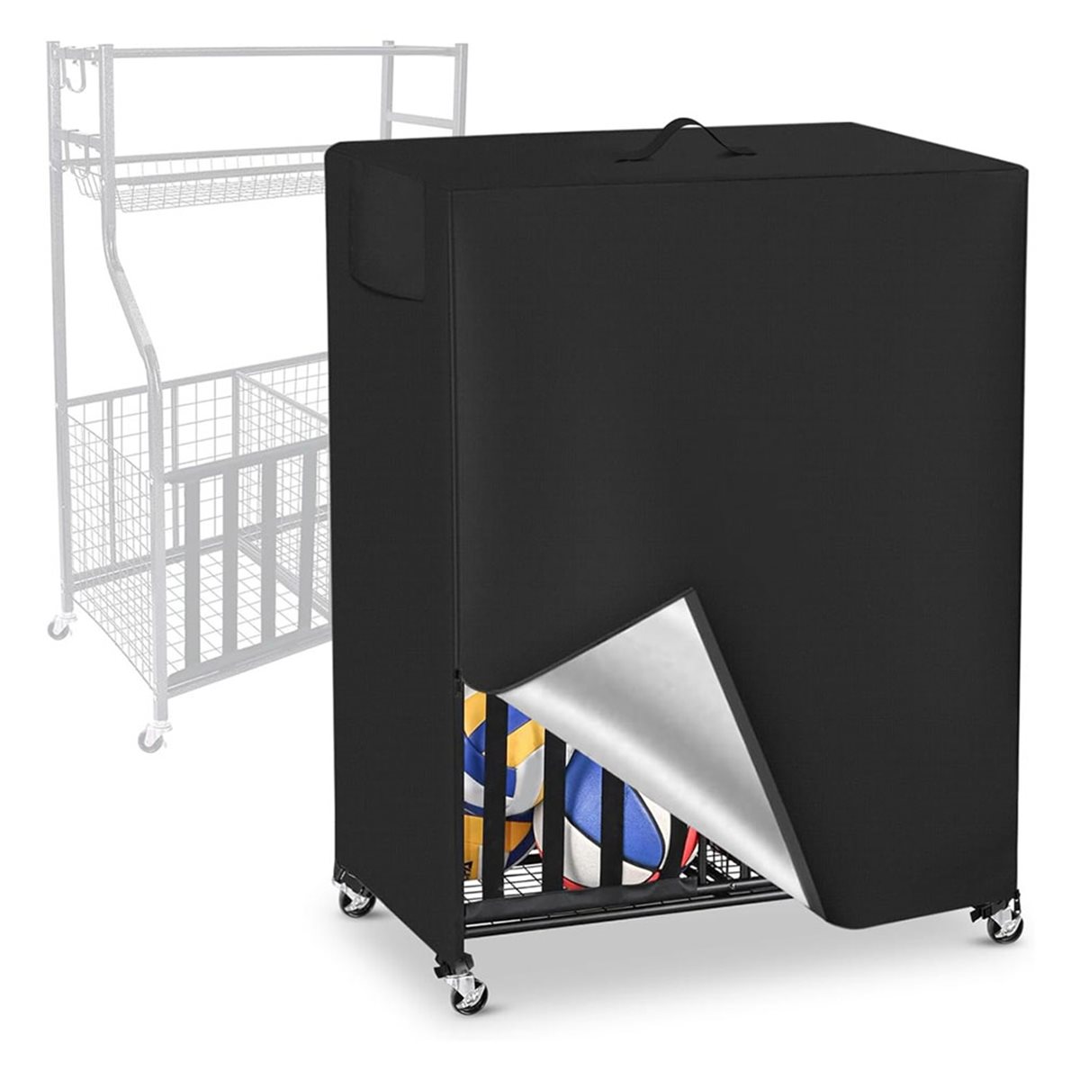 Housse de support de basket-ba - Sports Equipment Organizer Rack avis et prix