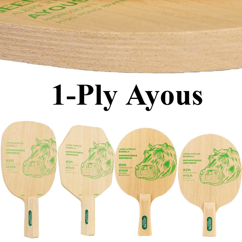 JEELS Green Hippo 1 Ply Ayous  - Table Tennis Paddle avis et prix